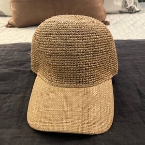 WYETH Woven Straw Tan Hat- O/S